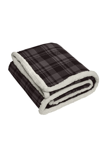 Port Authority - Flannel Sherpa Blanket. BP43