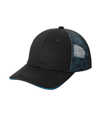Port Authority® Double Mesh Snapback Sandwich Bill Cap. C818