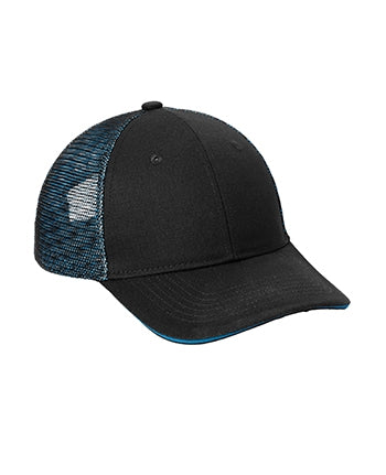 Port Authority® Double Mesh Snapback Sandwich Bill Cap. C818
