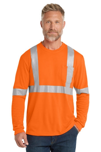 CornerStone - ANSI 107 Class 2 Long Sleeve Safety T-Shirt. CS401LS