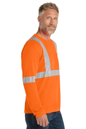 CornerStone - ANSI 107 Class 2 Long Sleeve Safety T-Shirt. CS401LS