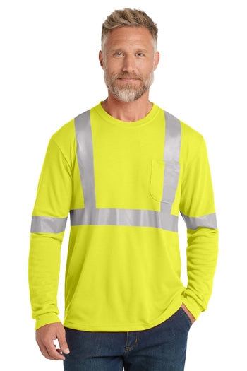 CornerStone - ANSI 107 Class 2 Long Sleeve Safety T-Shirt. CS401LS