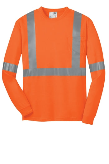 CornerStone - ANSI 107 Class 2 Long Sleeve Safety T-Shirt. CS401LS