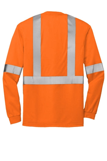 CornerStone - ANSI 107 Class 2 Long Sleeve Safety T-Shirt. CS401LS