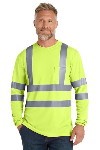 CornerStone - ANSI Class 3 Long Sleeve Snag-Resistant Reflective T-Shirt. CS409