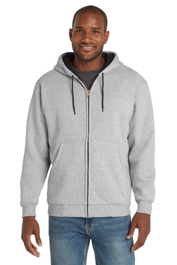 CornerStone - Heavyweight Full-Zip Hooded Sweatshirt with Thermal Lining. CS620