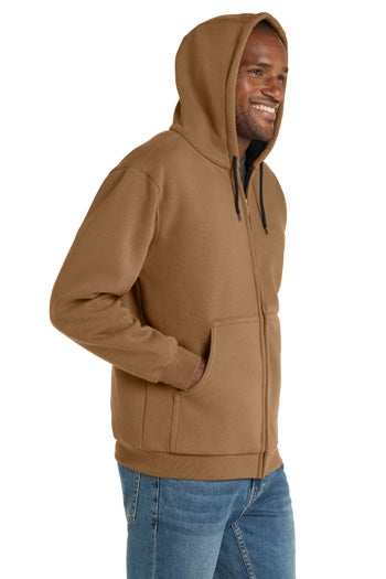 CornerStone - Heavyweight Full-Zip Hooded Sweatshirt with Thermal Lining. CS620