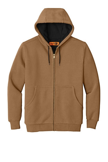 CornerStone - Heavyweight Full-Zip Hooded Sweatshirt with Thermal Lining. CS620