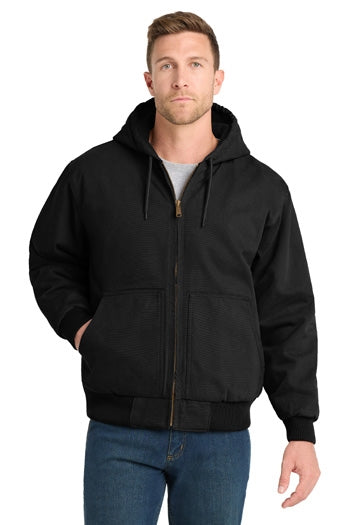 CornerStone - Washed Duck Cloth Insulated Hooded Work Jacket. CSJ41