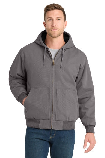 CornerStone - Washed Duck Cloth Insulated Hooded Work Jacket. CSJ41