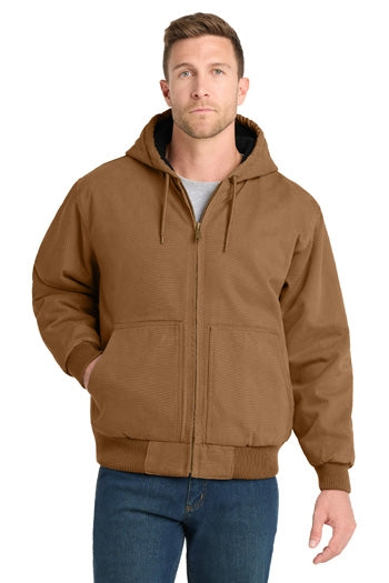CornerStone - Washed Duck Cloth Insulated Hooded Work Jacket. CSJ41