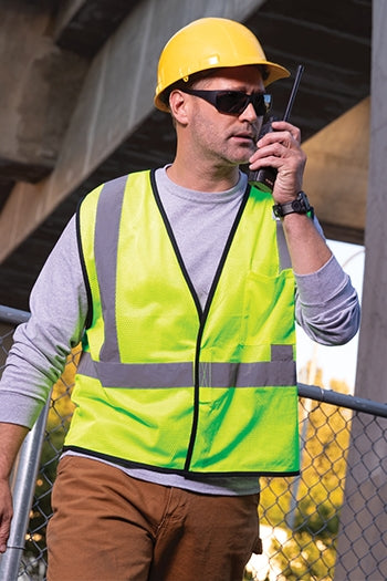 CornerStone - ANSI 107 Class 2 Economy Mesh One-Pocket Vest. CSV100