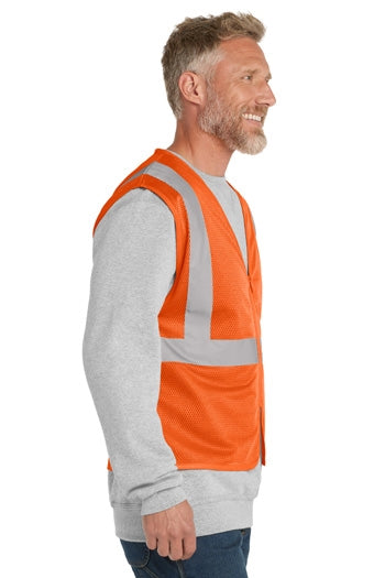 CornerStone - ANSI 107 Class 2 Economy Mesh Zippered Vest. CSV101