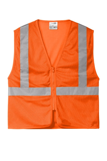 CornerStone - ANSI 107 Class 2 Economy Mesh Zippered Vest. CSV101