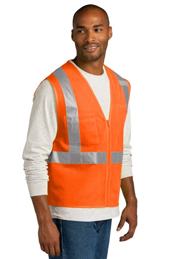 CornerStone - ANSI 107 Class 2 Mesh Zippered Vest. CSV102