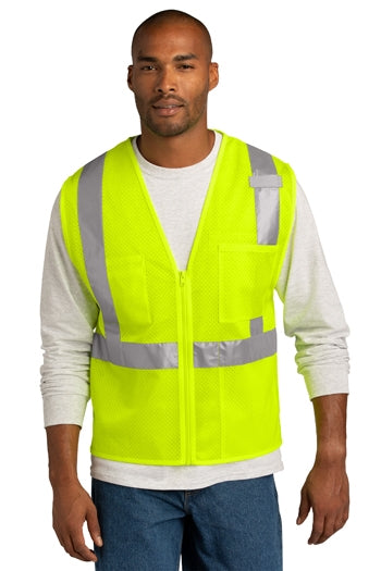 CornerStone - ANSI 107 Class 2 Mesh Zippered Vest. CSV102