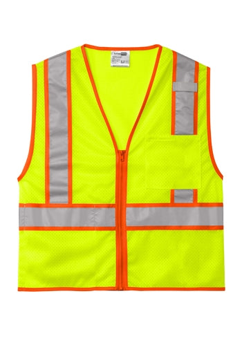 CornerStone -ANSI 107 Class 2 Mesh Zippered Two-Tone Vest. CSV103