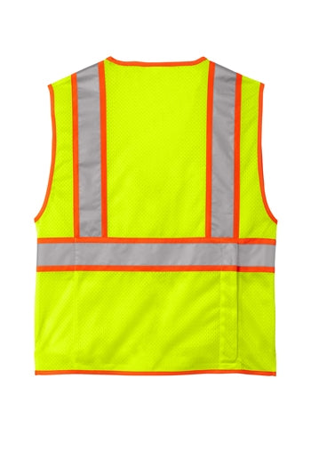 CornerStone - ANSI 107 Class 2 Surveyor Zippered Two-Tone Vest. CSV105