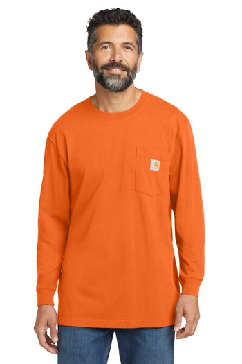 Carhartt - Men's Workwear Pocket Long Sleeve T-shirt. CTK126