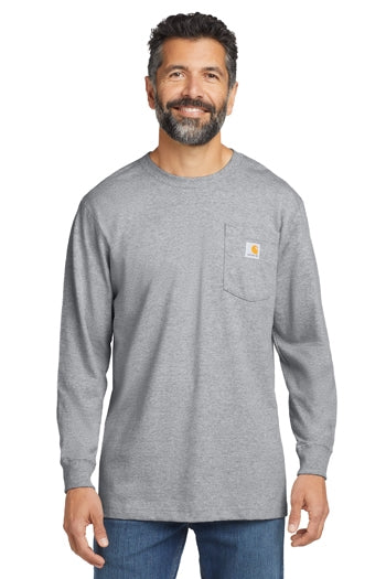 Carhartt - Men's Workwear Pocket Long Sleeve T-shirt. CTK126