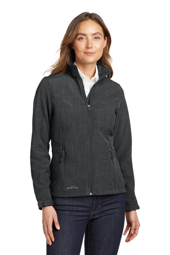 Eddie Bauer - Ladies Shaded Crosshatch Soft Shell Jacket. EB533
