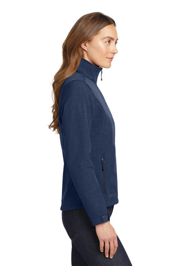Eddie Bauer - Ladies Shaded Crosshatch Soft Shell Jacket. EB533