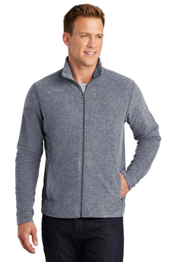 Port Authority - Heather Microfleece Full-Zip Jacket. F235