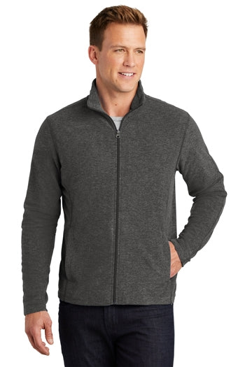 Port Authority - Heather Microfleece Full-Zip Jacket. F235