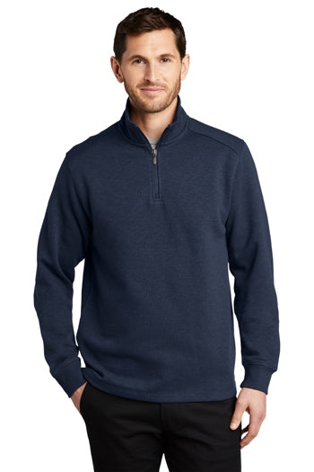 Port Authority® Slub Fleece 1/4-Zip Pullover. F295