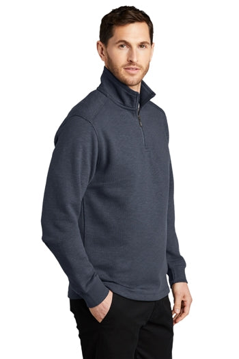 Port Authority® Slub Fleece 1/4-Zip Pullover. F295