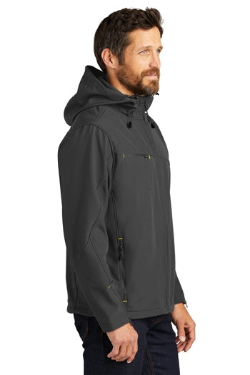 Port Authority - Textured Hooded Soft Shell Jacket. J706