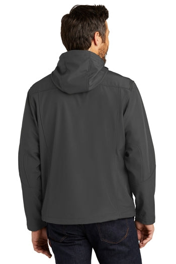 Port Authority - Textured Hooded Soft Shell Jacket. J706