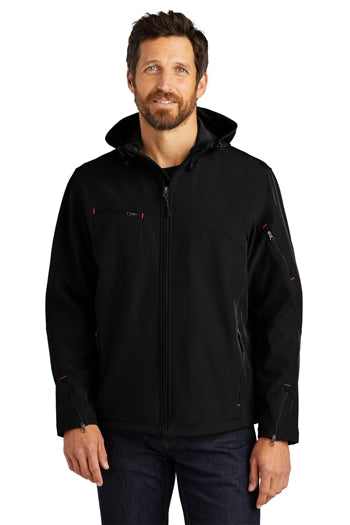 Port Authority - Textured Hooded Soft Shell Jacket. J706