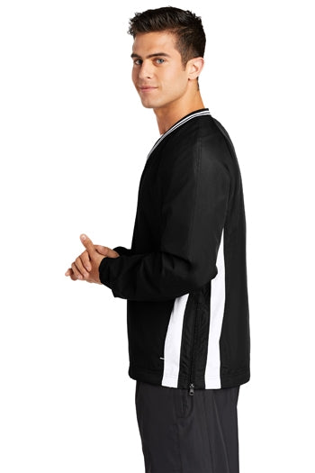 Sport-Tek - Tipped V-Neck Raglan Wind Shirt. JST62