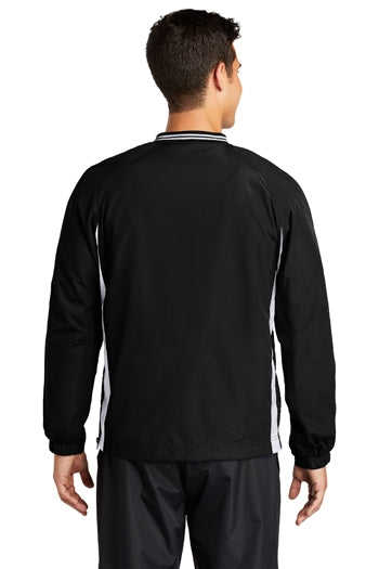 Sport-Tek - Tipped V-Neck Raglan Wind Shirt. JST62