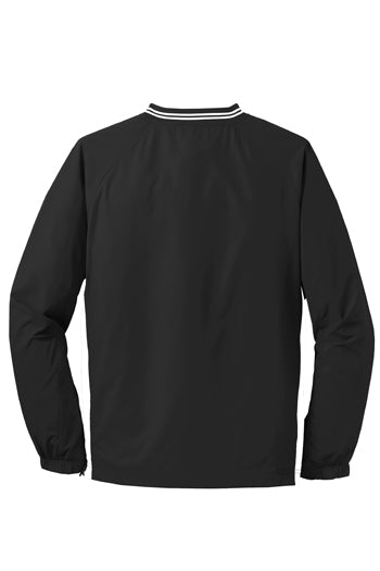 Sport-Tek - Tipped V-Neck Raglan Wind Shirt. JST62