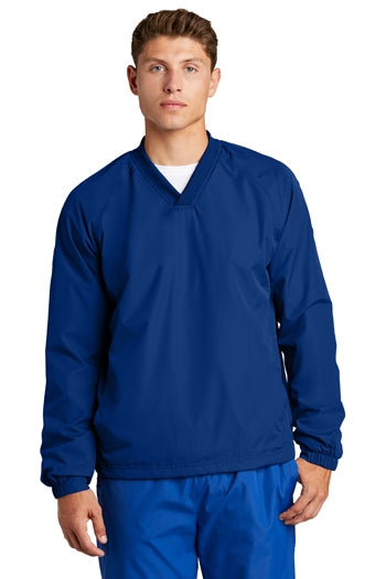 Sport-Tek - V-Neck Raglan Wind Shirt. JST72