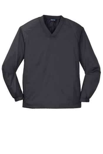 Sport-Tek - V-Neck Raglan Wind Shirt. JST72
