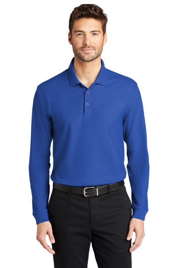 Port Authority -  Long Sleeve Core Classic Pique Polo. K100LS