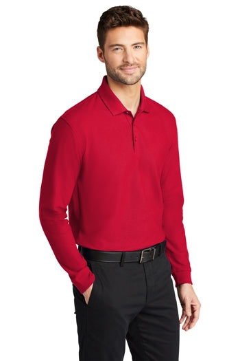 Port Authority -  Long Sleeve Core Classic Pique Polo. K100LS