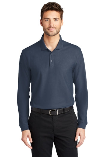 Port Authority -  Long Sleeve Core Classic Pique Polo. K100LS