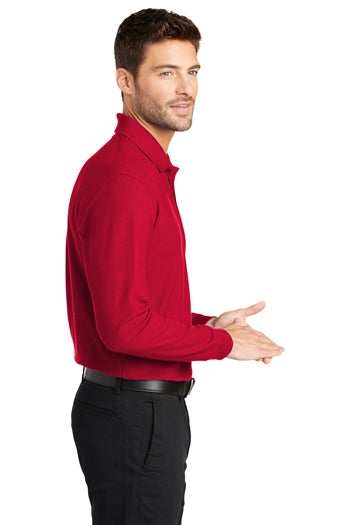 Port Authority -  Long Sleeve Core Classic Pique Polo. K100LS