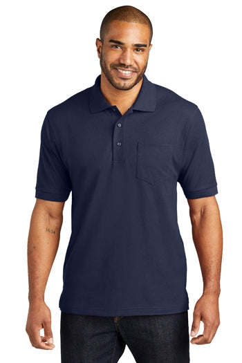 ​Port Authority - Silk Touch Polo with Pocket. K500P