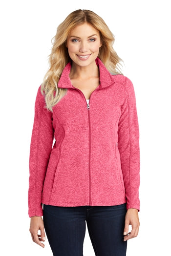 Port Authority - Ladies Heather Microfleece Full-Zip Jacket. L235