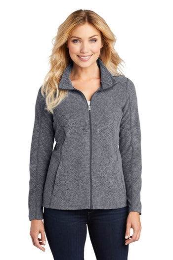 Port Authority - Ladies Heather Microfleece Full-Zip Jacket. L235