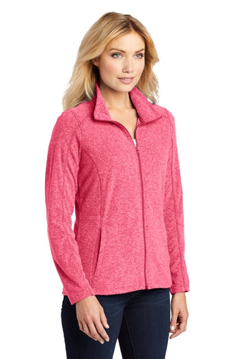 Port Authority - Ladies Heather Microfleece Full-Zip Jacket. L235