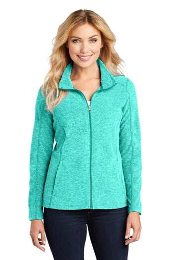 Port Authority - Ladies Heather Microfleece Full-Zip Jacket. L235