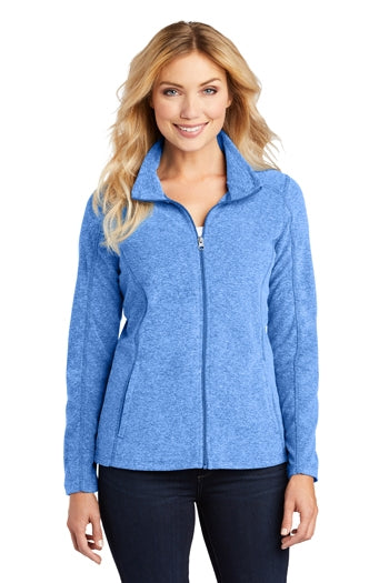 Port Authority - Ladies Heather Microfleece Full-Zip Jacket. L235