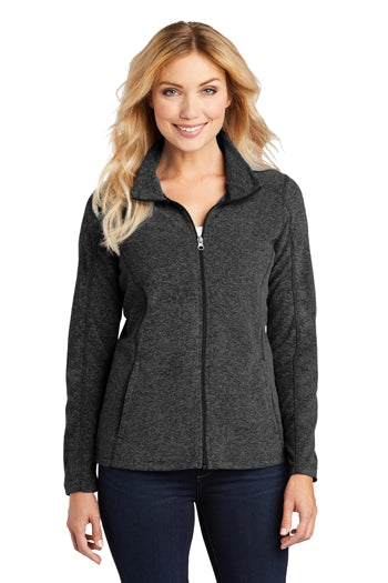 Port Authority - Ladies Heather Microfleece Full-Zip Jacket. L235