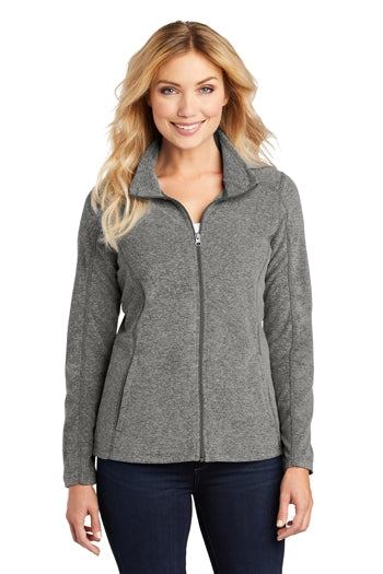 Port Authority - Ladies Heather Microfleece Full-Zip Jacket. L235